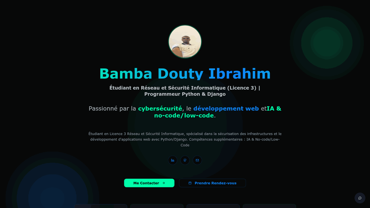 Bamba Douty — site créé par un apprenant