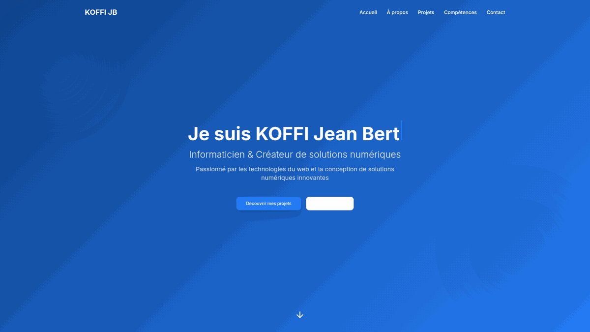 Koffi Jean Bert — site créé par un apprenant