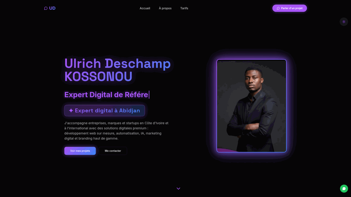 Ulrich Deschamp — site créé par un apprenant
